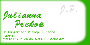 julianna prekop business card